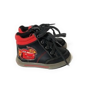DISNEY CARS Toddler Boy Black Work Boots Size 5